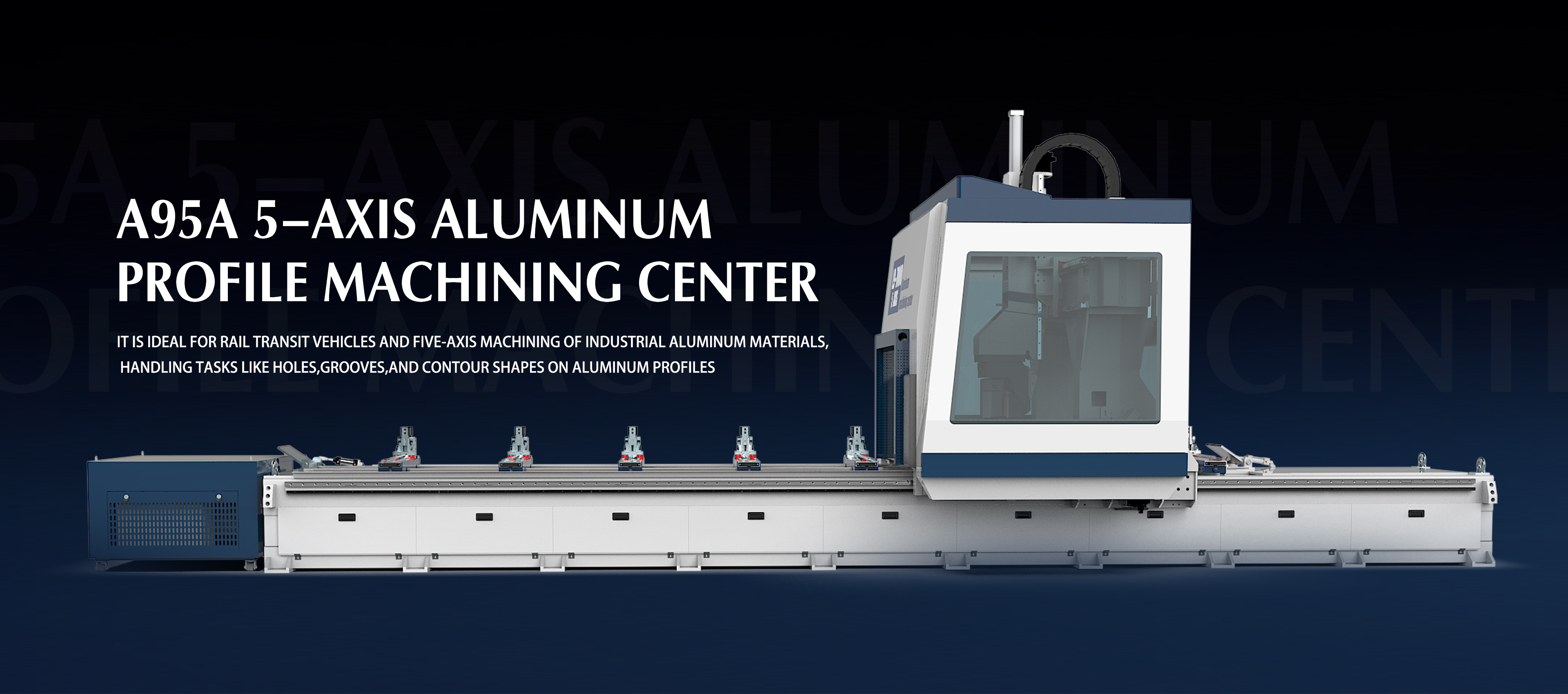 5-осни цнц центар машине за алуминијумски профил